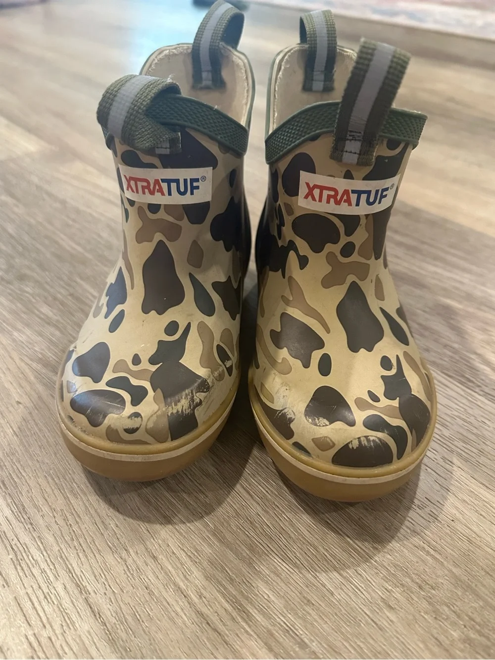 Kids XtraTuf ankle deck boot - duck camo